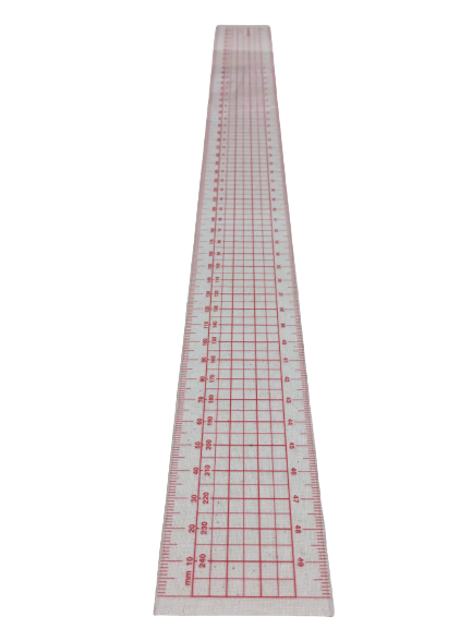 Règle en plastique métrique