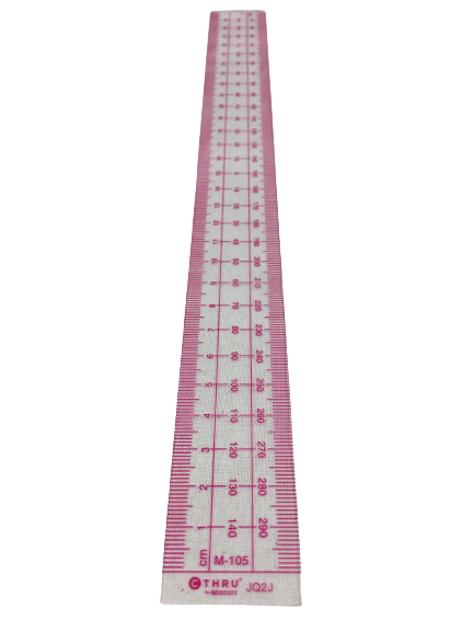 Règle en plastique métrique