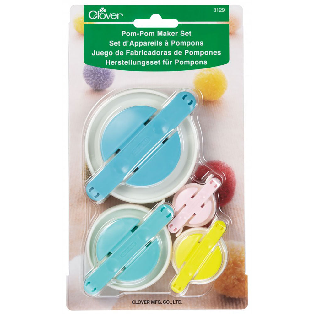 Ensemble des outils pour faire des pompons