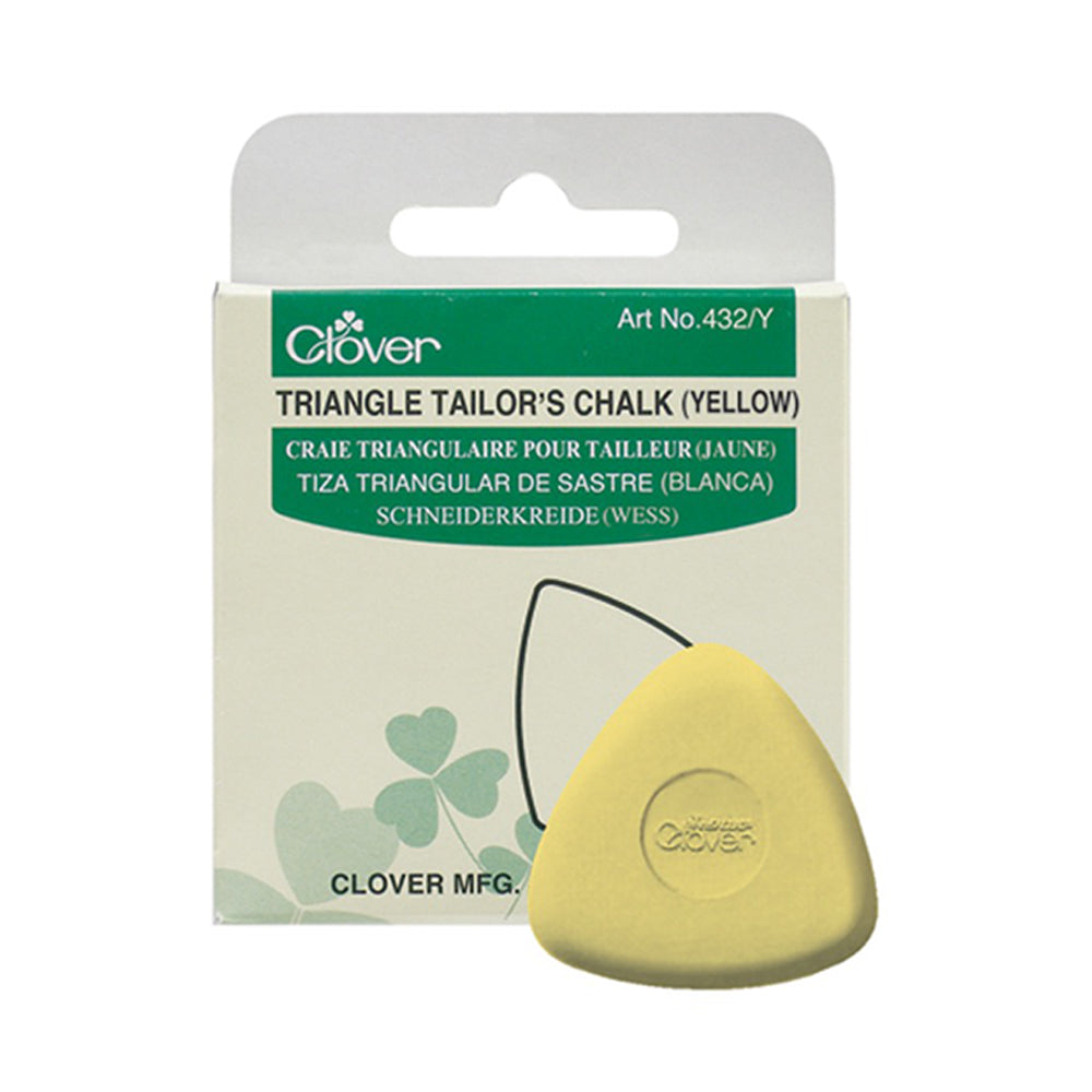 Craie de tailleur triangulaire jaune