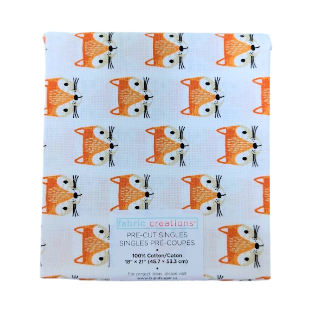 Tissu Fat Quarter - Forest Friends - 45 x 53cm (18in x 21in)