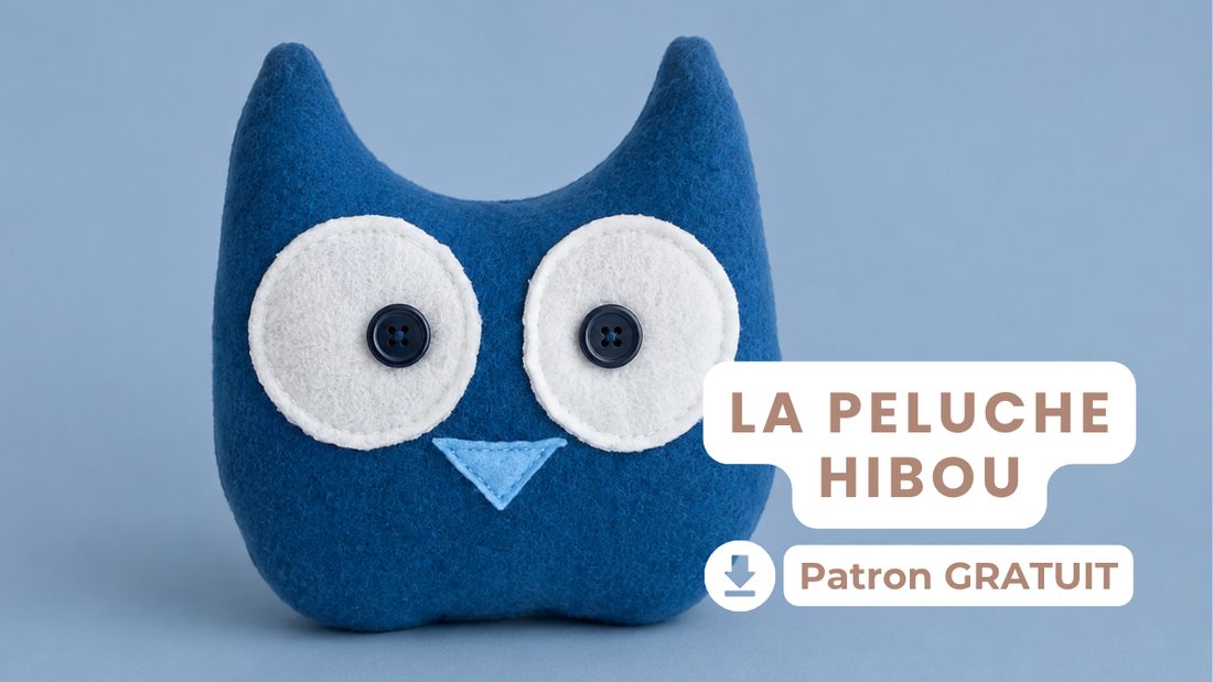 Comment coudre une peluche hibou - patron gratuit + tuto