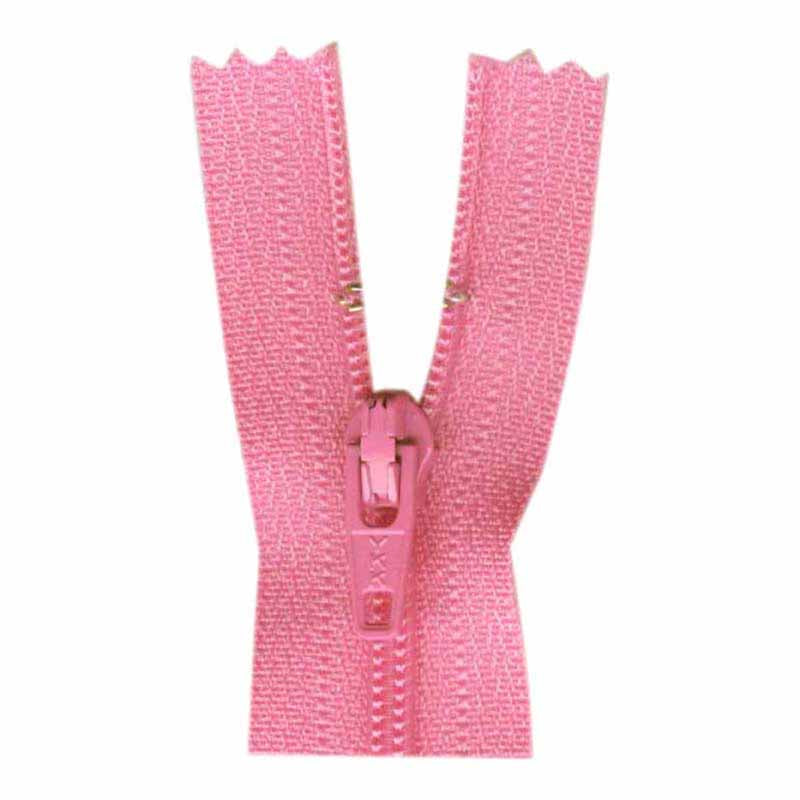 Fermeture à glissière tout usage à bout fermé 18cm (7″) - rose