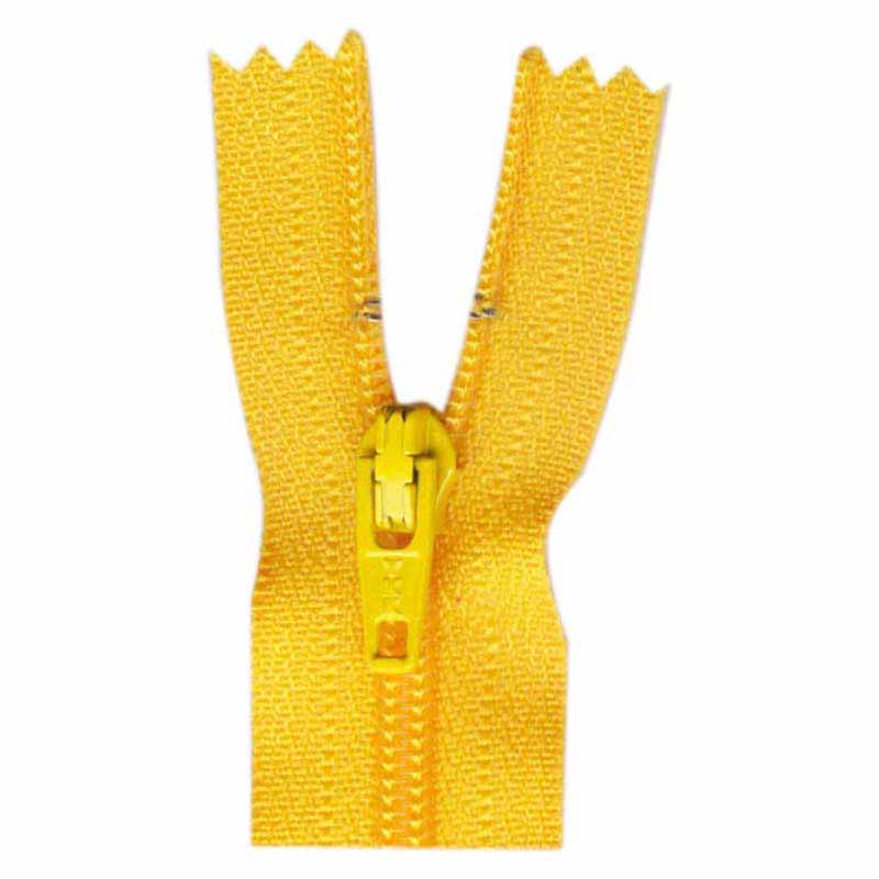 Fermeture à glissière tout usage à bout fermé 45cm (18″) - bouton d'or