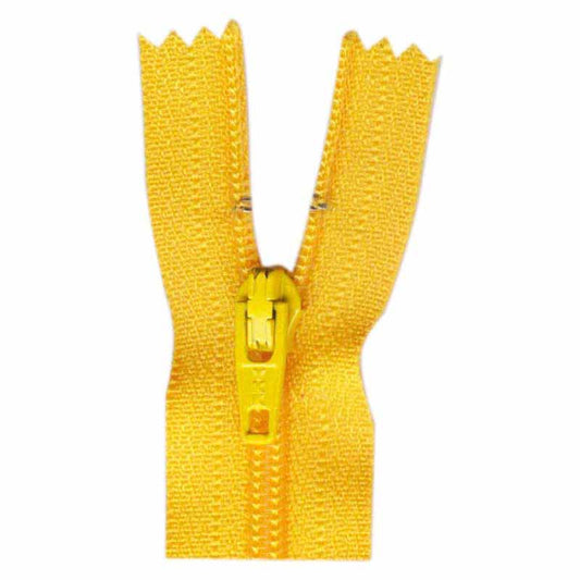 Fermeture à glissière tout usage à bout fermé 45cm (18″) - bouton d'or