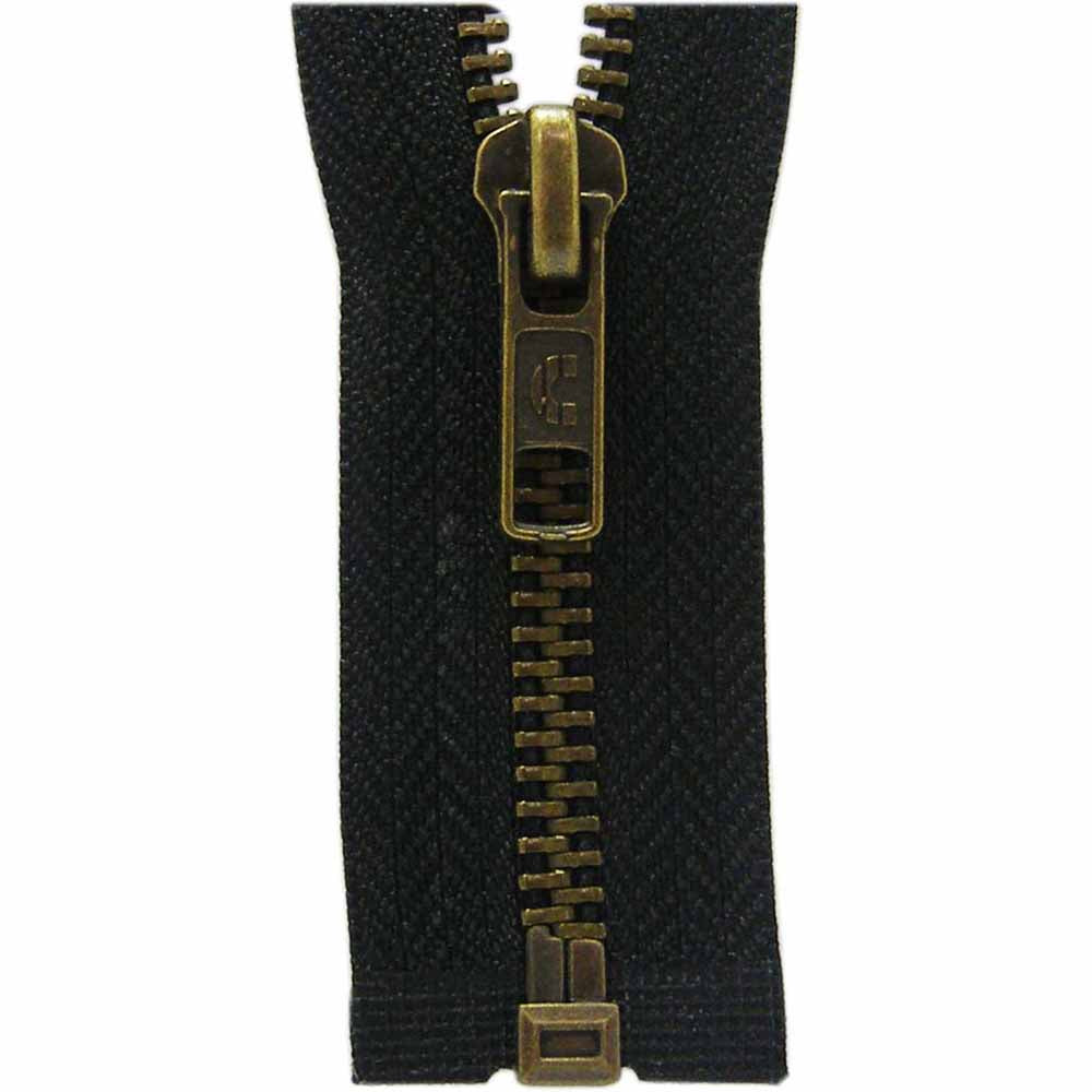 Fermeture à glissière à un sens 60cm (24″) - noir