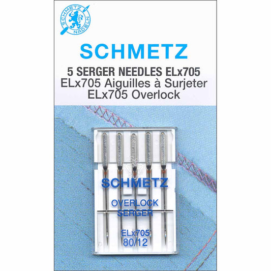 Aiguilles à surjeteuse SCHMETZ #1820 Elx705 - 80/12 - 5 unités