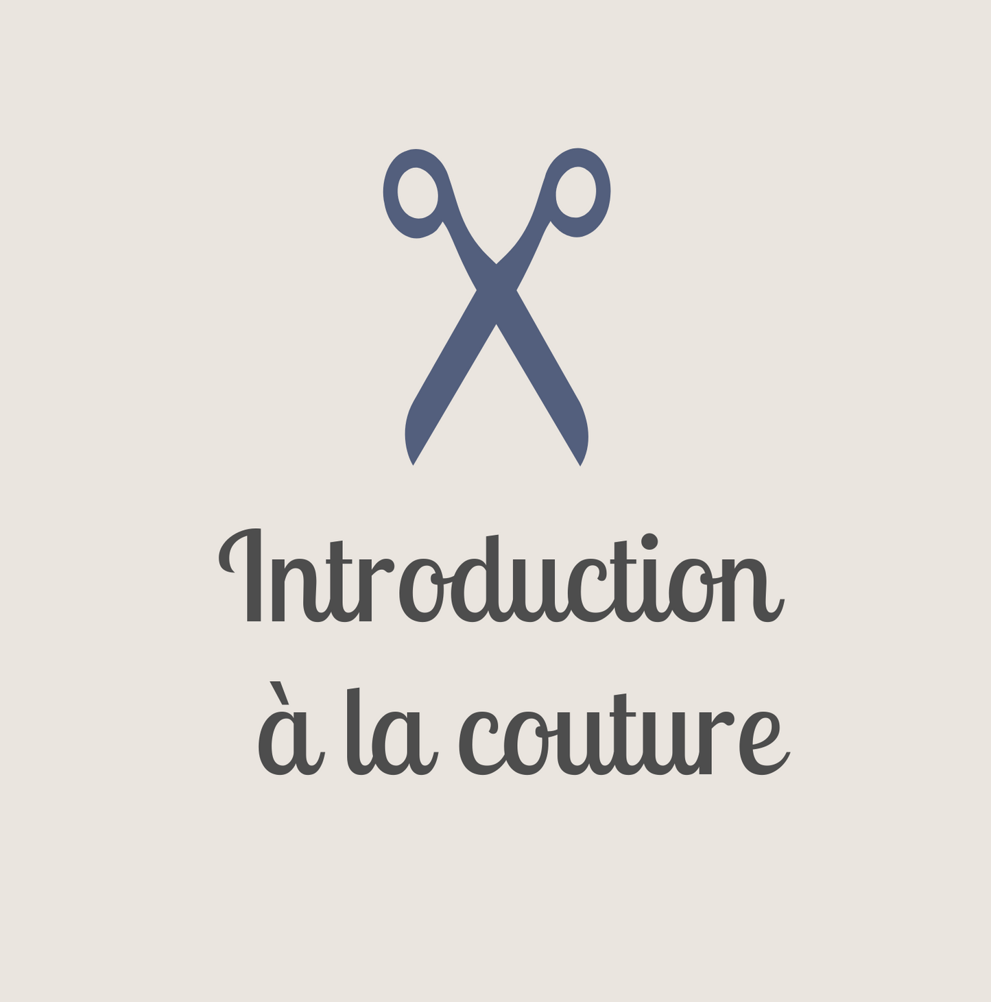 Introduction à la couture