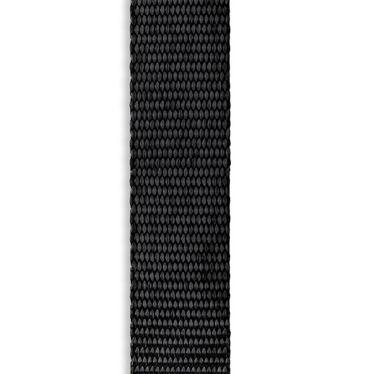 Sangle de polyester noire 1.5 po - 1 mètre