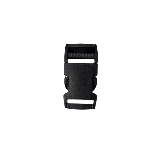 Boucle sangle noir - 1 po