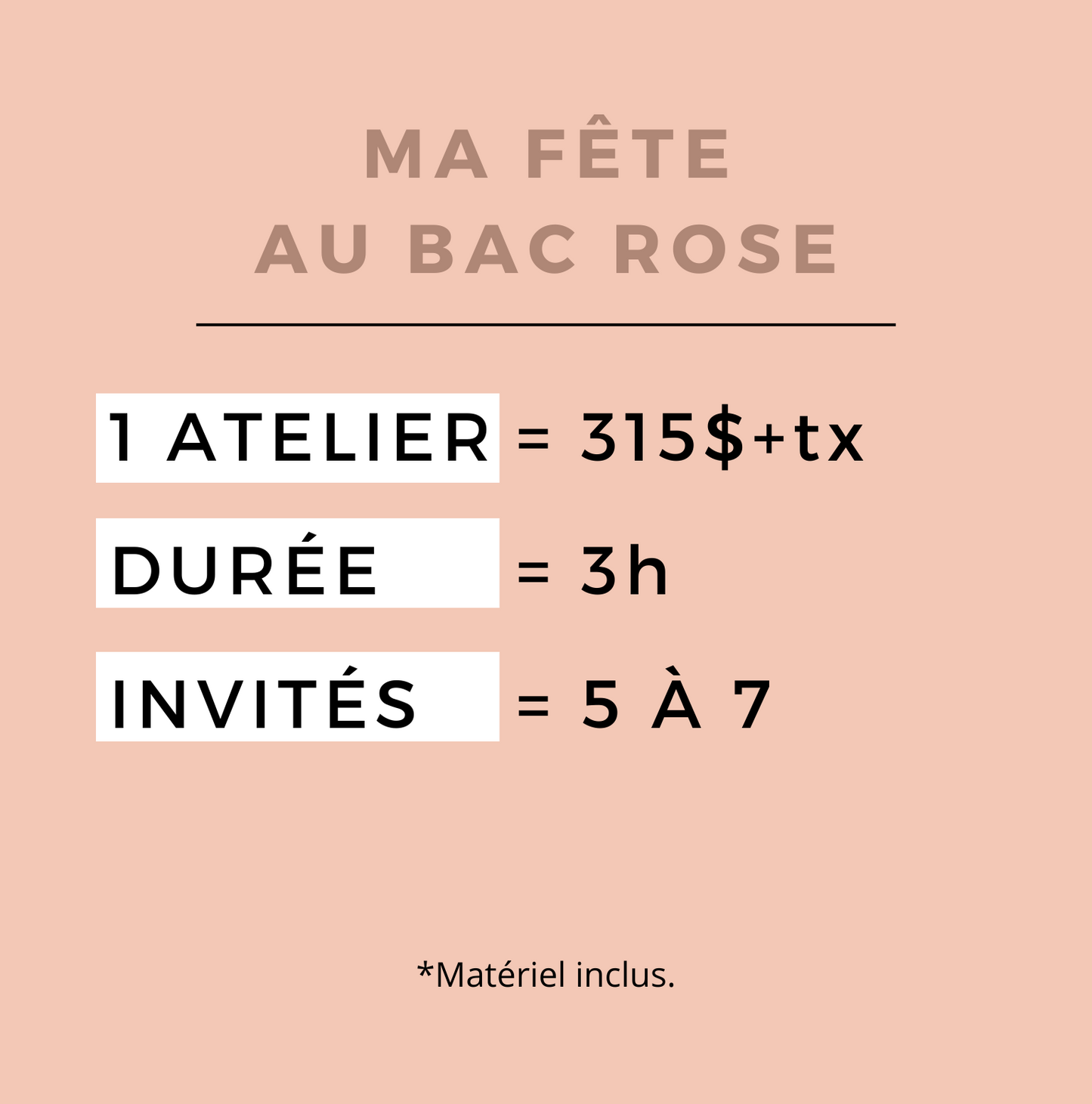 Ma fête au Bac rose