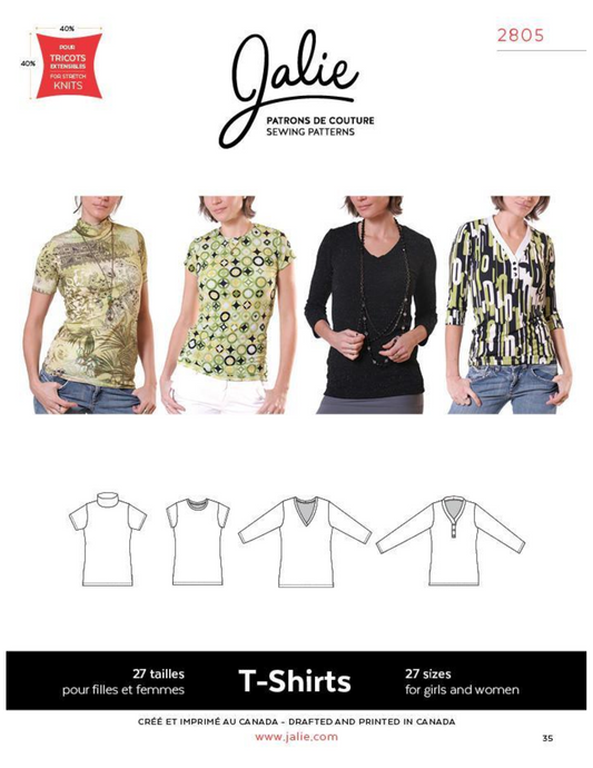 2805 - T-shirts pour femmes et filles