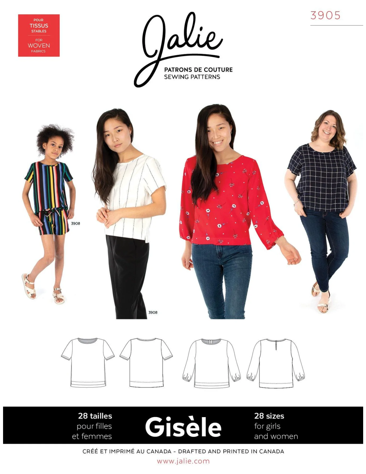 Blouse à encolure ronde GISÈLE 3905