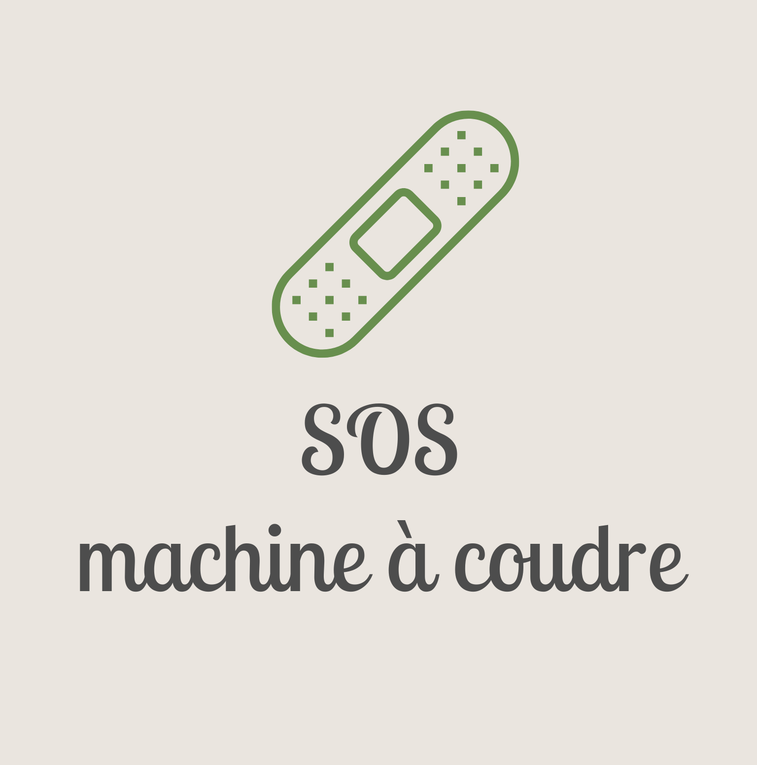 SOS Machine à coudre – Le bac rose